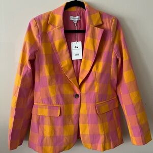 Plaid pink/orange size S by free assembly